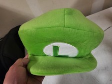 Super Nintendo World Luigi Plush Hat Green One Size Adjustable