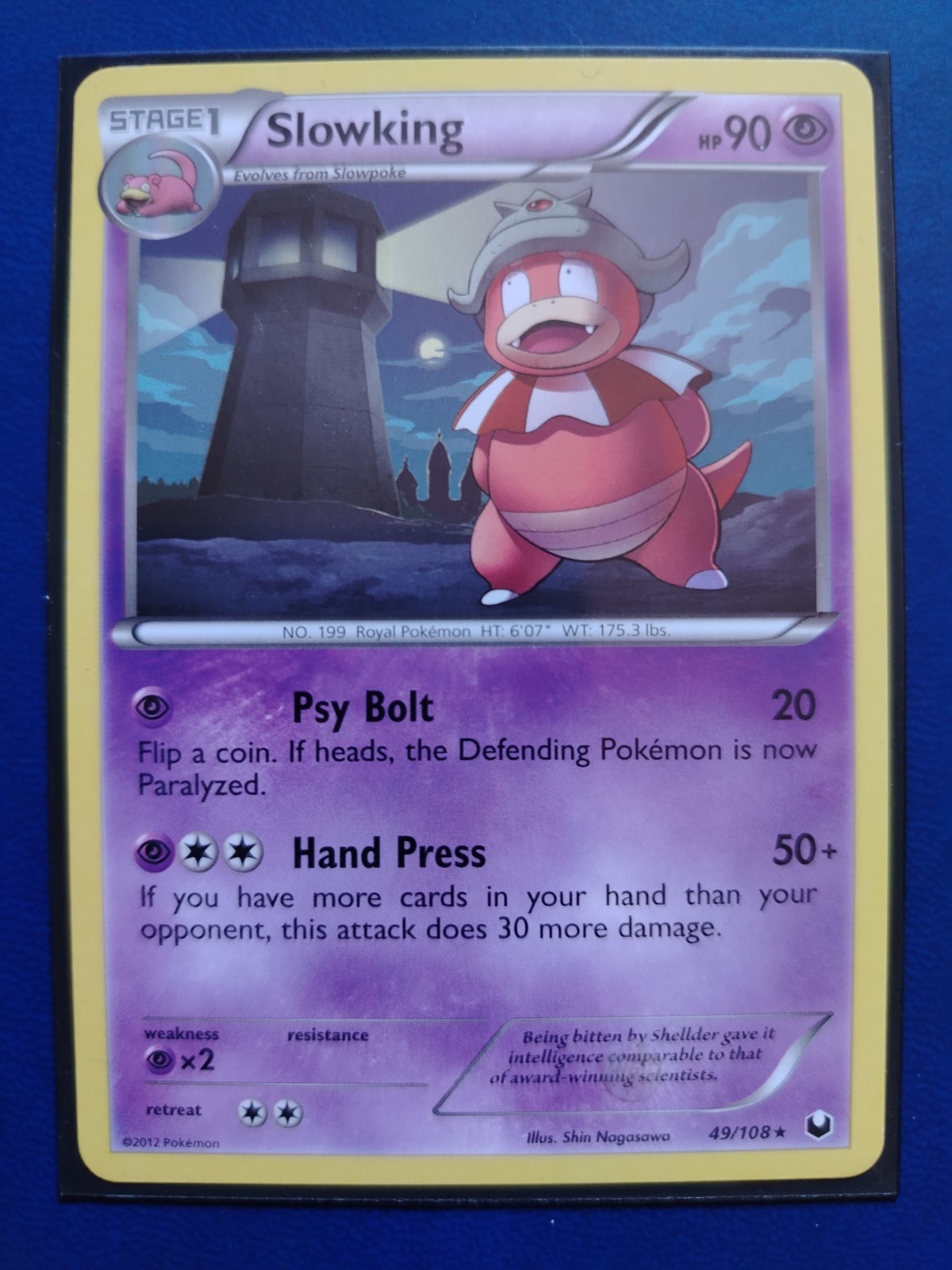 Pokémon TCG Card - Slowking (Dark Explorers 49/108 Rare 2012 Vintage English)