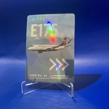 DELTA AIRLINES E175 PILOT TRADING CARD #62 RARE NEW (2022)