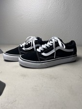 Vans Old Skool Men's 5.5 Black White Classic Skate Casual Low Top Sneakers