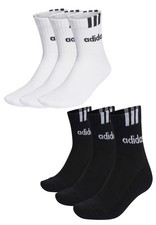 adidas Unisex 3-Stripes Half-Crew Cushioned kurze Tennissocken Socken 3 Paar