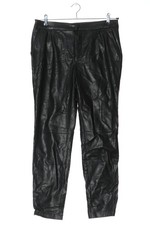 ZARA BASIC Pantaloni in ecopelle Donna Pantalone Taglia IT 40 nero stile casual