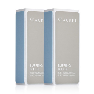 SEACRET Minerals Professional Nail Buffing Block, 3 Ways Buffing Block the Secre