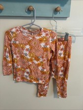 NEW Posh Peanut Floral Bamboo Pajama Set size 2T