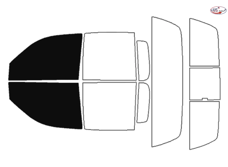 Kit de película de tinte de ventana de 2 capas precortada personalizada computarizada para Dodge Dakota Crew 97-04 Foto 2 de 4