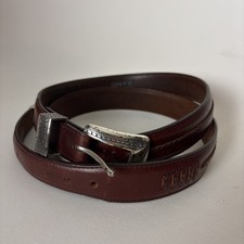 Onyx By Brighton Men s reddish brown leather belt size 42 vintage 1993