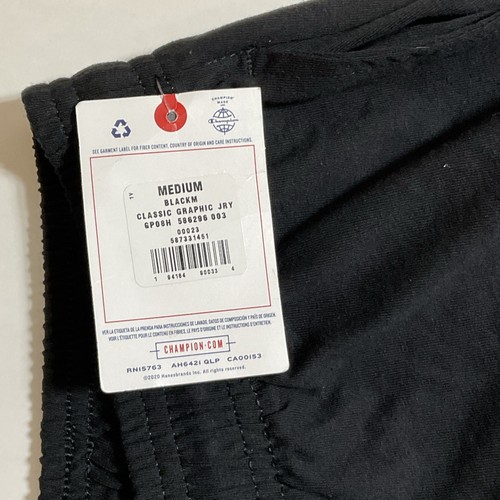 NWT Champion Logo Jogger Sweatpants GP08H Elastic Waist Cuffed Ankles Pockets - Picture 5 of 11