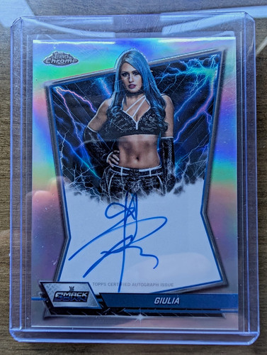 Giulia [Refractor] #BBA-GIU 2026 Topps Chrome WWE Blue Brand Autograph card