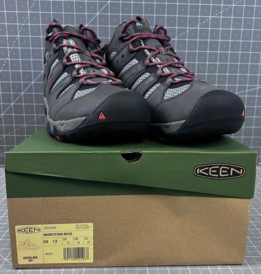 KEEN Koven Mid WP Hiking Outdoor Shoes Gray/Red Men s Sz. 13 NIB New