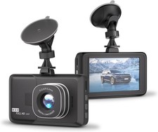 3  1080P HD Car Dash Cam with 24-Hour Recording, Night Vision, 170  View