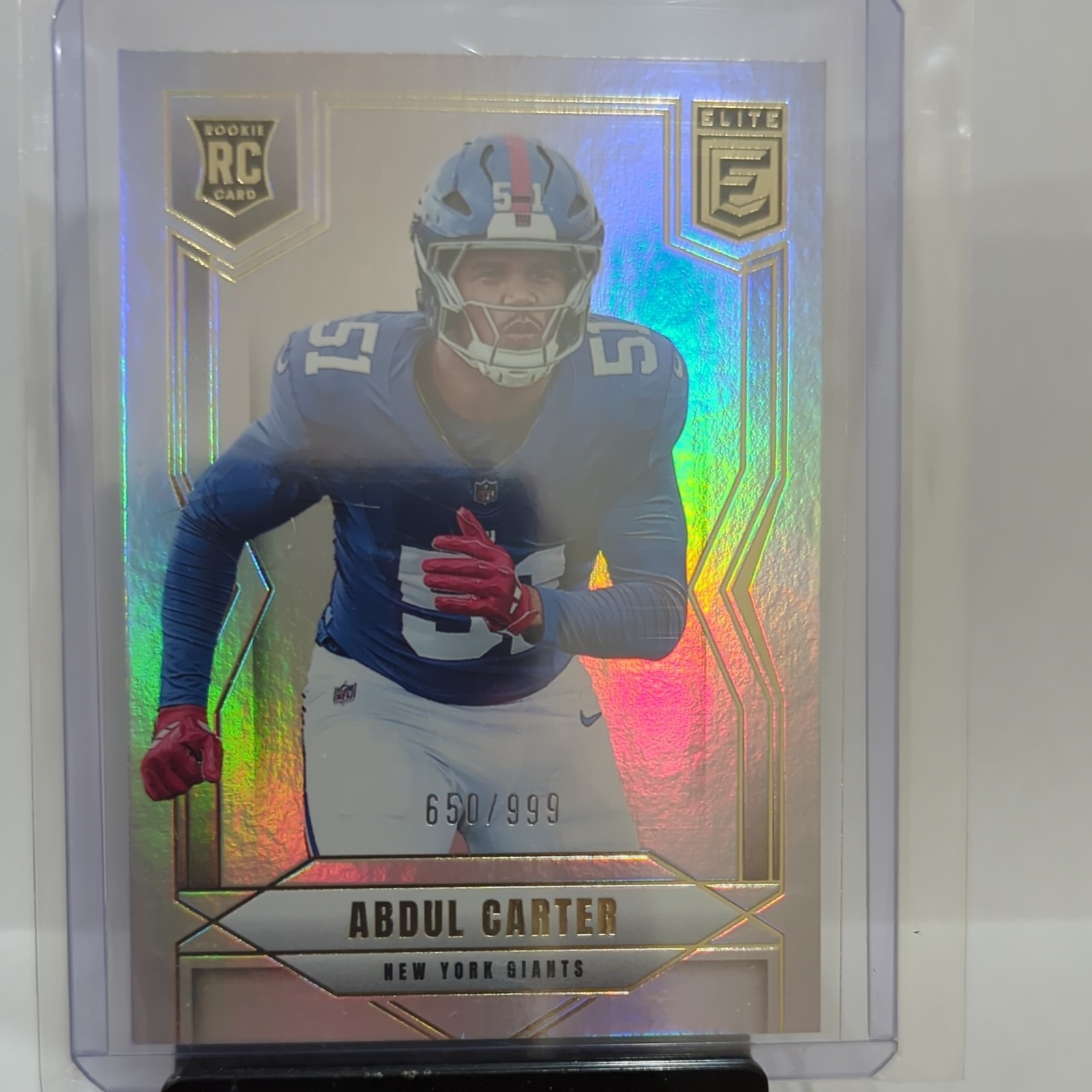 Abdul Carter 2025 Donruss Elite #111 RC /999 GIANTS