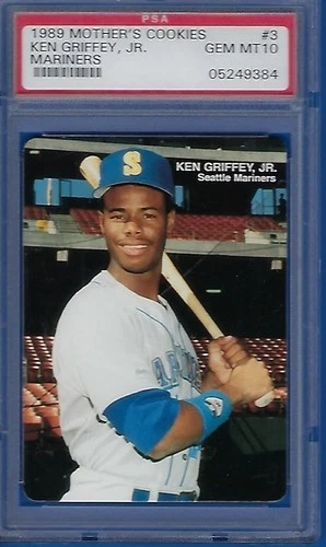 1989 MOTHER'S COOKIES KEN GRIFFEY JR  RC #3 PSA 10 GEM MINT