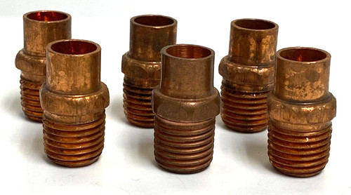 MALE CUP STYLE STRAIGHT ADAPTOR OAL OF 1" COPPER MATERIAL **LOT OF 6