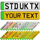 EV Green Badge Electric Pressed Metal Number Plates Replica Show Trucker Name