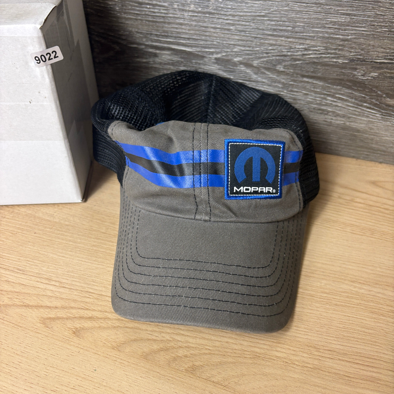Mopar Hat Cap Strap Back Gray Blue Mesh Back Raci… - image 9