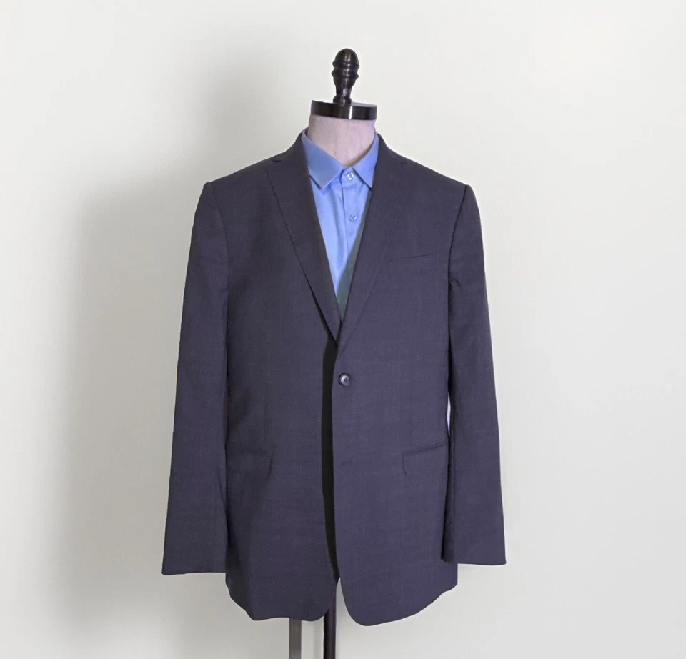 $2950 CURRENT Z Zegna Gray Suit Jacket Pants US 44 Long W34 IT56 Wool Tall - Image 3 of 4