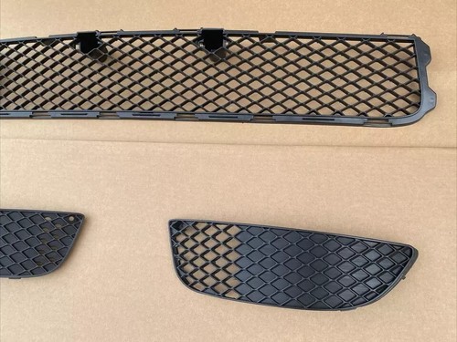 For 2008-2015 Mitsubishi Lancer Front Bumper Lower Grille Left Right Fog Bezels - Picture 3 of 3