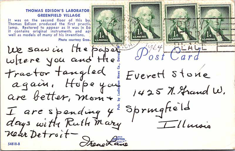 Postcard BUILDING SCENE Dearborn Michigan MI 10/19 AM0455 eBay