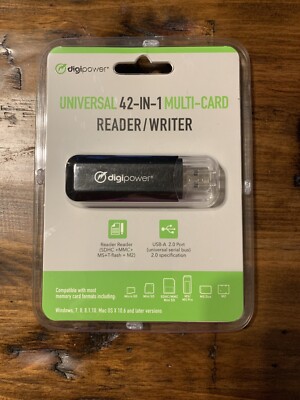 Digipower Universal 42-in-1 Multi Card-Reader/Writer DP-MCR4 New Sealed (D)