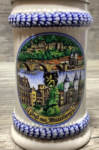 Vintage 90s Miniature Simon Peter Gerz Hillscheid Germany Mini Lidded Beer Stein - Picture 3 of 22