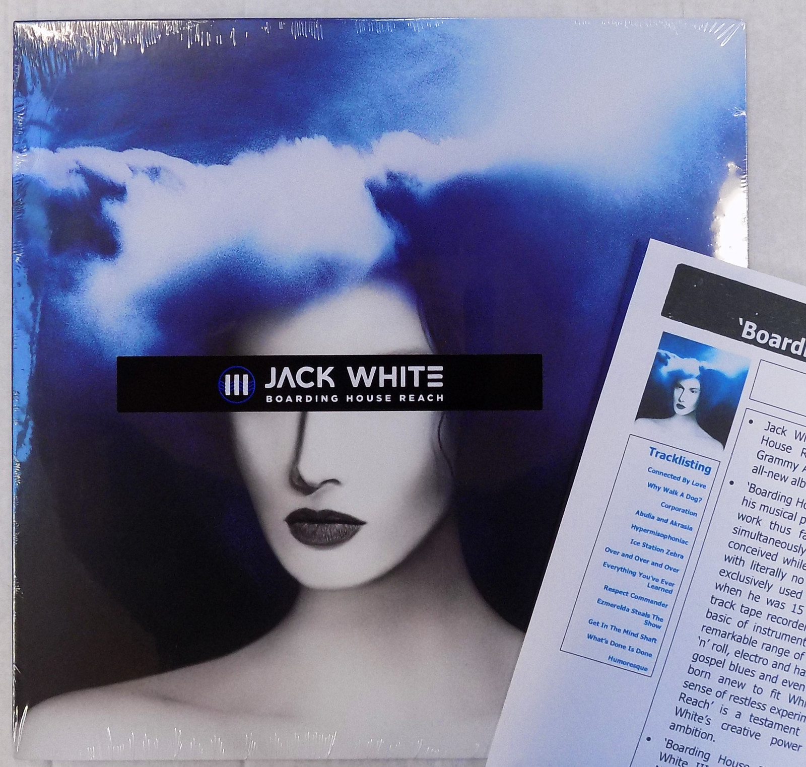 JACK WHITE LP Boarding House Reach VINYL Album + Promo Info Sheet Third Man 2018
