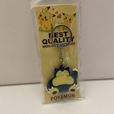 NEW Pokemon Best Quality World Collectibles Snorlax Keychain 4"