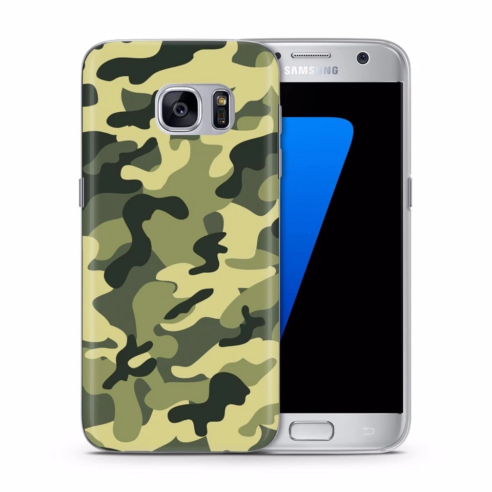 Funda Carcasa Ejército Patrón Camuflaje Samsung Galaxy A J S7 S8 S9 S20 S21 S23 Huawei Foto 4 de 4