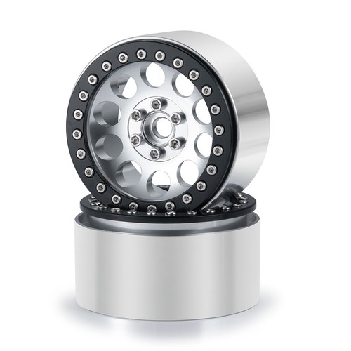 Aluminum 2.2'' Beadlock Wheel Rims for RC 1/10 SCX10 D90 TRX-4 Crawler - Picture 5 of 17