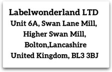 Personalised Printed Sticky Address Labels White Gold Silver Metallic  Stickers