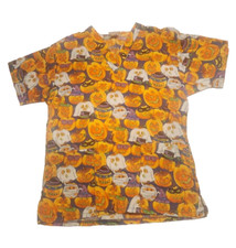 halloween scrubs top size xs