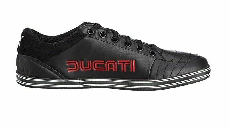 Mens Puma 65CC Lo Ducati 303421 01 Black Lace Up Casual Leather