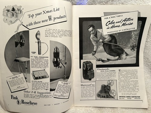 Vtg. US Camera Magazine December 1941 W/Christmas Gift Section W.C.Fields Story - Picture 5 of 10