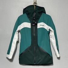 Nwt $235.00 Oakley Womens Tnp Tbt Rc Insulated Jacket Green / White Size Xs