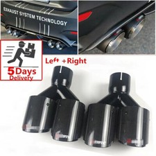 1pair Real Carbon Fiber Id2.5 Od3.5 Car Exhaust Tip Dual Pipes End 1pair Real Carbon Fiber Id2.5 Od3.5 Car Exhaust Tip Dual Pipes End