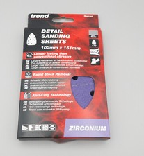 Trend AB/DET/60Z 102 mm x 151 mm Zirkonium 60er Körnung Detail Schleifblatt 10er Pack 