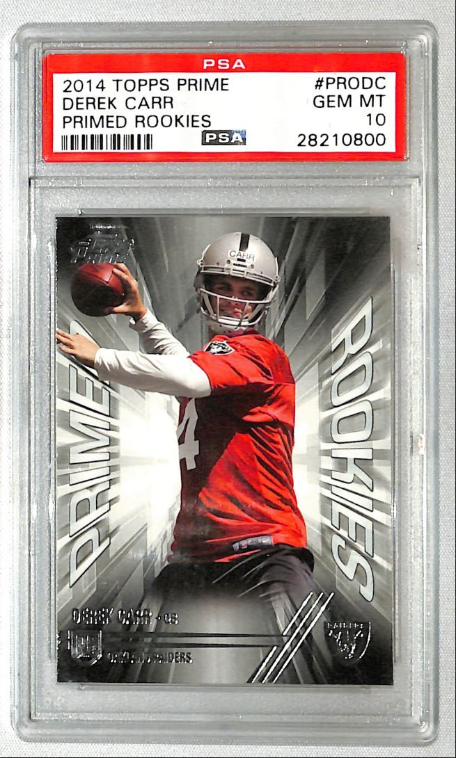Derek Carr Topps Prime Primed Rookies #PRODC Base