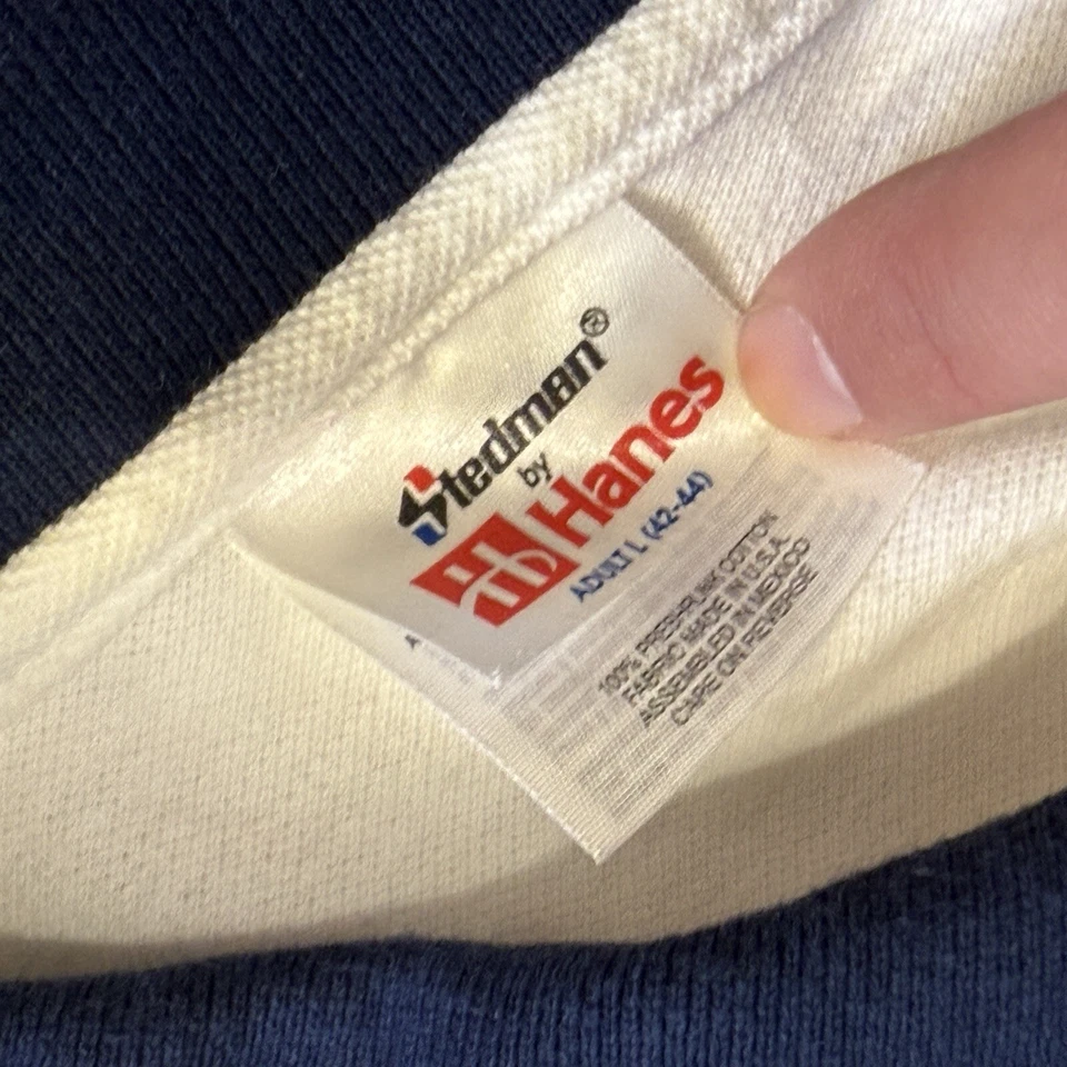 Polo Vintage Años 90 Espectro Completo Blanco Talla L Foto 3 de 3