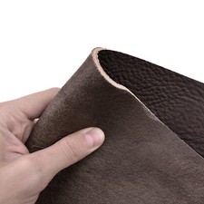 8/9oz Brown Tooling Leather Sheets Natural Texture Cowhide Piece 10x10in 12x24in