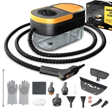 Steam Cleaner, 3-Level Adjustable Handle, 15s Heat-Up, 1.69 Quarts Tank, Port...