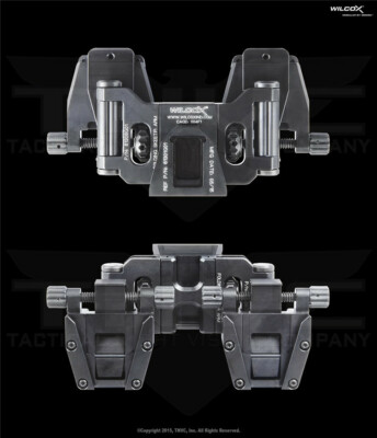 最初価格　実物　wilcox bridge mount NEW Aluminum CNC WILCOX BINOCULAR BRIDGE For Double PVS 14