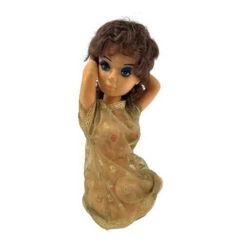 VINTAGE 1960'S SEXY DOLL /SEXY SUSIE AM TRANSISTOR RADIO WORKS!! SEE! RARE PINUP - Picture 4 of 9