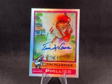 2022 TOPPS SPOTLIGHT 70 SERIES II 2 TIM MCCARVER 40-A RAINBOW FOIL AUTO 1/5