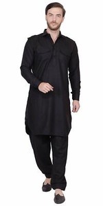 Neue Manner Baumwolle Fest Pathani Kurta Pyjama Set Verschleiss Indische Kleidung Ebay