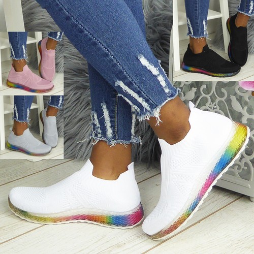 rainbow womens trainers