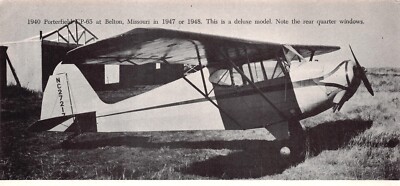 1940 Porterfield CP-65 Deluxe Model In 1947-8 Belton Missouri Vtg Mag Excerpt