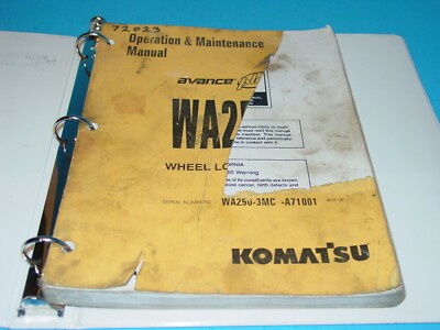 Komatsu WA250-3MC Loader Operation Maintenance Manual  A71001 - Up