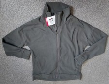 Mondetta Womens Burnt Olive Long Sleeve Soft Cosy Full Zip Pockets Jacket Size M