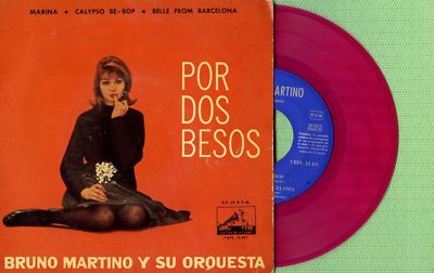 BRUNO MARTINO Por Dos Besos LA VOZ DE SU AMO 7EPL13.471 Press Spain 1960 EP VG+