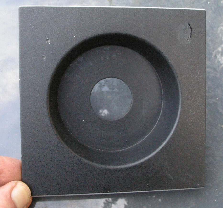 pattern metal Sinar F P fit  28mm recessed  lens board panel copal 0 34.7 hole - Image 3 of 4