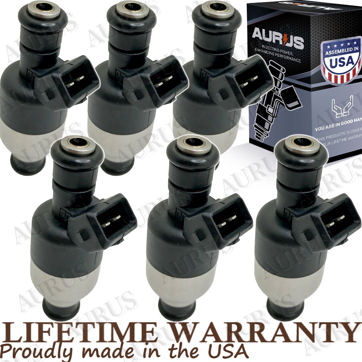 x6 OEM AURUS NEW Fuel Injectors for 1988 89 1990 1991 Pontiac 6000 3.1L 17089569